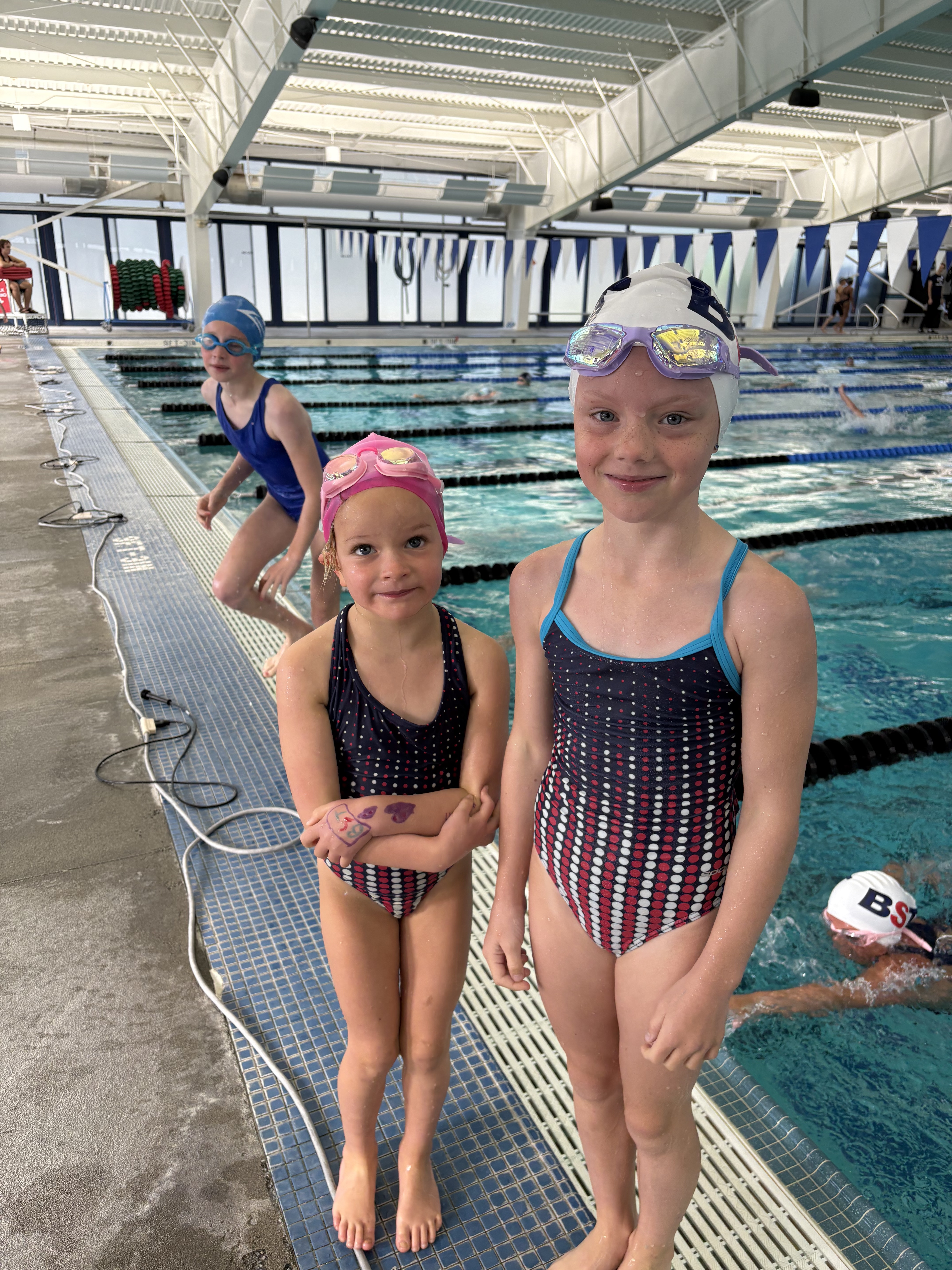 BST swimmers poolside